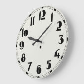 Horloge murale de conception Bauhaus (Angle)