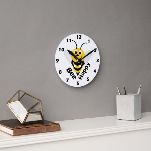 Horloge murale de conception d'abeilles (Bureau)