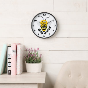 Horloge murale de conception d'abeilles