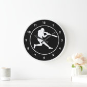Horloge murale de conception de base-ball (Maison)