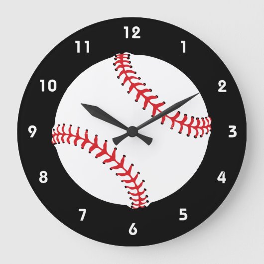 Horloge murale de conception de base-ball (Recto)