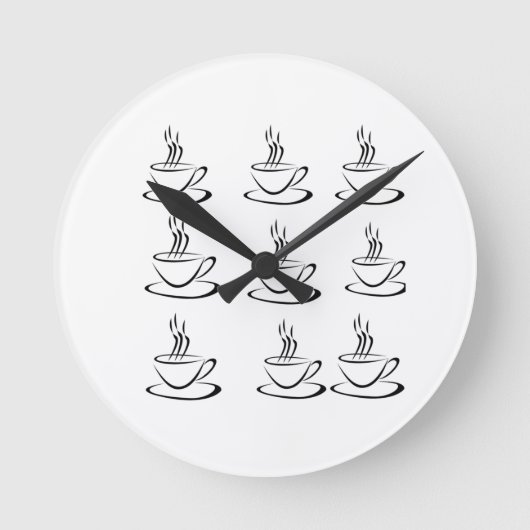Horloge murale de conception de café (Recto)