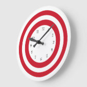 Horloge murale de conception de cible moderne (Angle)