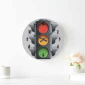 Horloge murale de conception de feux de circulatio (Maison)