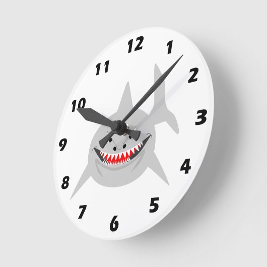 Horloge murale de conception de requin (Angle)