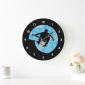 Horloge murale de conception de skis (Maison)