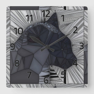 Horloge murale de conception de style en verre