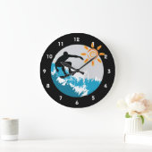 Horloge murale de conception de surf (Maison)