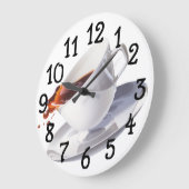 Horloge murale de conception de tasse de café (Angle)
