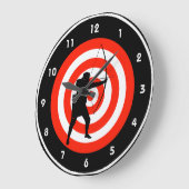 Horloge murale de conception de tir à l'arc (Angle)