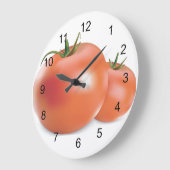 Horloge murale de conception de tomates (Angle)