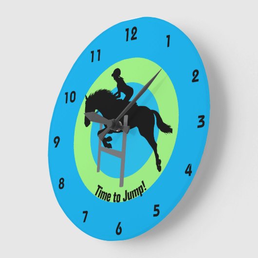 Horloge murale de conception équestre (Angle)