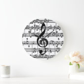 Horloge murale de conception musicale (Maison)