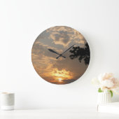 Horloge murale de coucher du soleil (Maison)