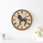 Horloge murale de Country Horse (Maison)