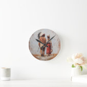 Horloge murale de couple amérindien (Maison)