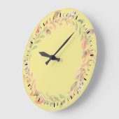 Horloge murale de couronne feuille (Angle)