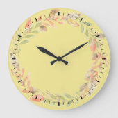 Horloge murale de couronne feuille (Recto)