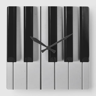 Horloge murale de coutume de clavier de piano