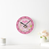 Horloge murale de crèche personnalisée par jungle (Maison)