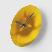 Horloge murale de crocus jaune (Angle)
