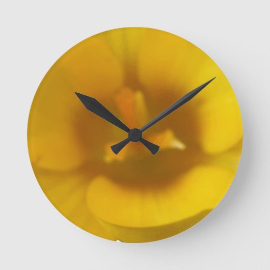 Horloge murale de crocus jaune (Recto)