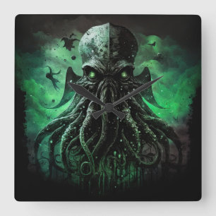 Horloge murale de Cthulhu suspendue