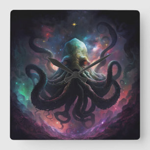Horloge murale de Cthulhu suspendue