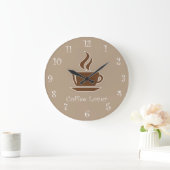 Horloge murale de cuisine avec thème du café (Maison)