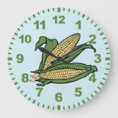 Horloge murale de cuisine en maïs (Recto)