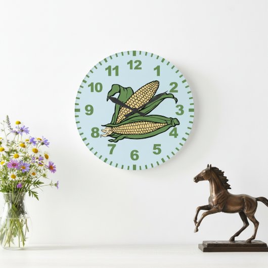 Horloge murale de cuisine en maïs