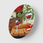 Horloge murale de cuisine italienne (Angle)