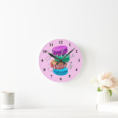 Horloge murale de cuisine personnalisée avec art m (Maison)