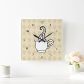 Horloge murale de cuisine rétro café (Maison)