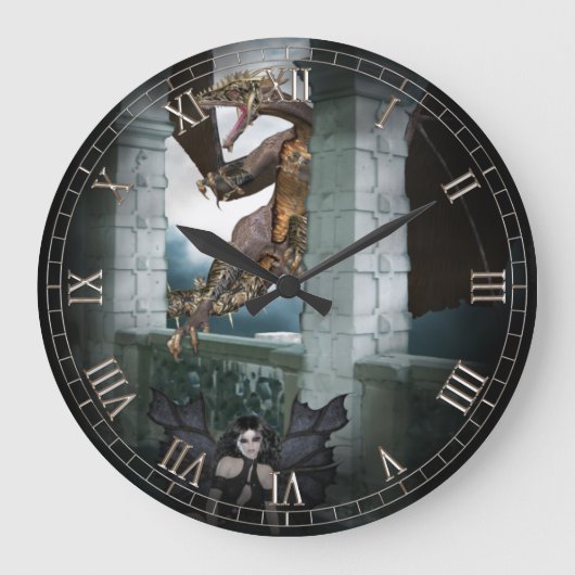 Horloge murale de Dark Angel et Dragon Vignette (Recto)
