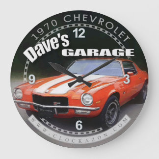 Horloge murale de Dave's Garage 1970 Chevrolet Cam