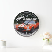 Horloge murale de Dave's Garage 1970 Chevrolet Cam (Maison)