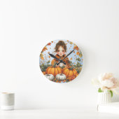 Horloge murale de design d'automne (Maison)