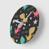 Horloge murale de Dino Kid (Angle)