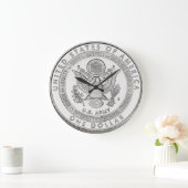 Horloge murale de dollar en argent (Maison)