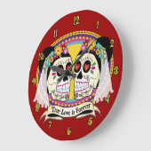 Horloge murale de DOS Novias (2 jeunes mariées) (Angle)