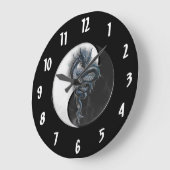 Horloge murale de dragon chinois de Yin Yang (Angle)
