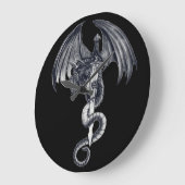 Horloge murale de dragon et d'épée (Angle)