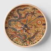 Horloge murale de dragon oriental chinois (Recto)