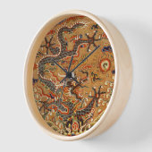 Horloge murale de dragon oriental chinois (Angle)