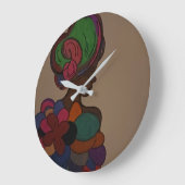 Horloge murale de fée afro-américaine (Angle)