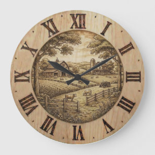 Horloge murale de ferme