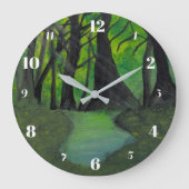 Horloge murale de ferme à grain de bois rustique v (Recto)