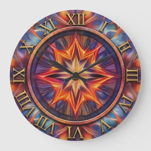 Horloge murale de feu mythique (Recto)