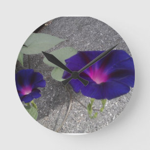 Horloge murale de fleur de gloire de matin